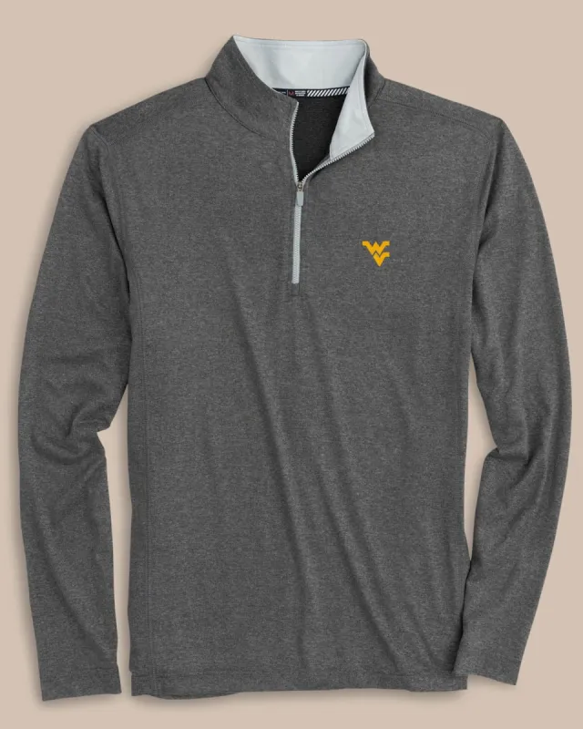 West Virginia Flanker Quarter Zip Pullover sold by Southern Tide