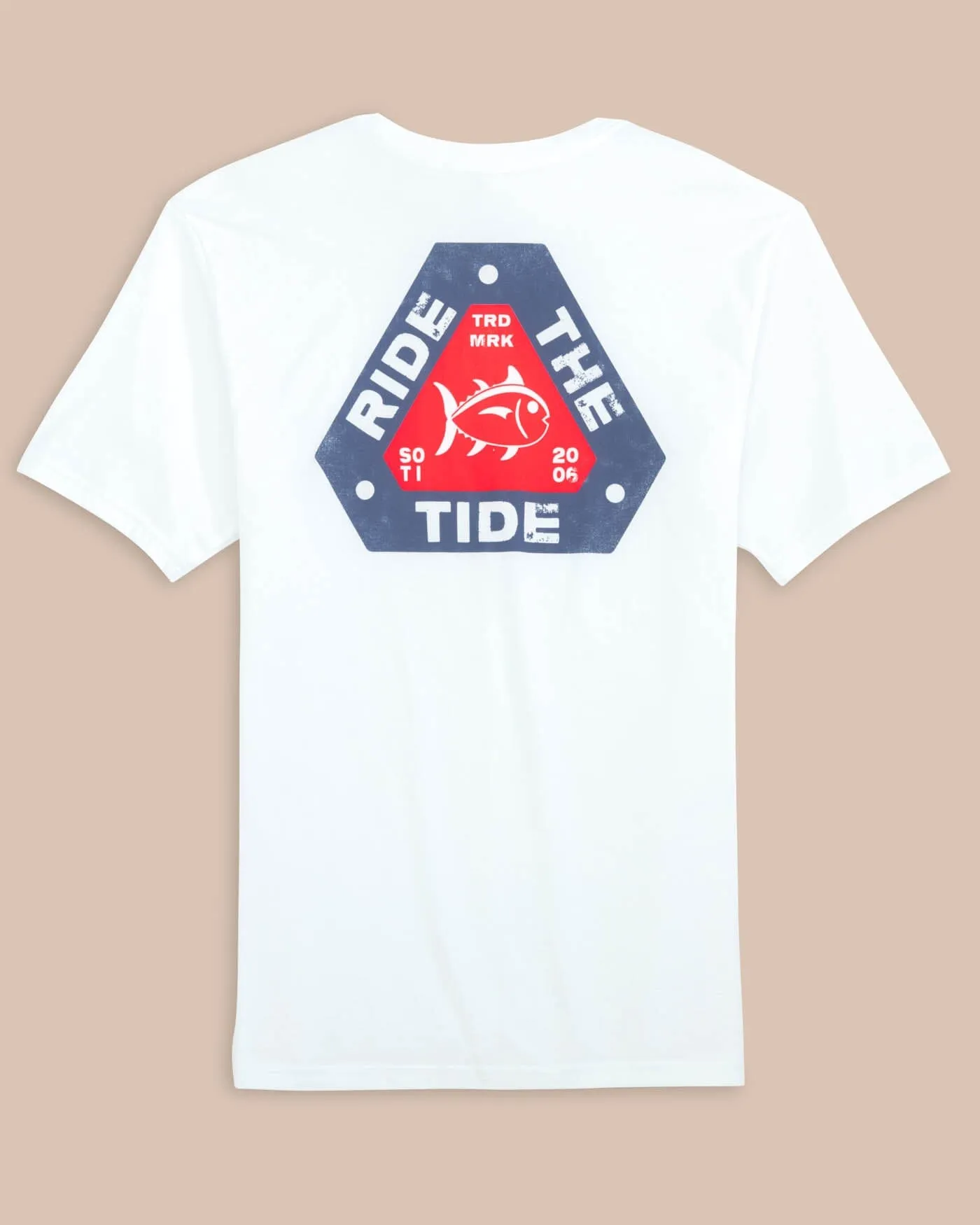 Ride the Tide Triangle Short Sleeve T-Shirt sold by Southern Tide