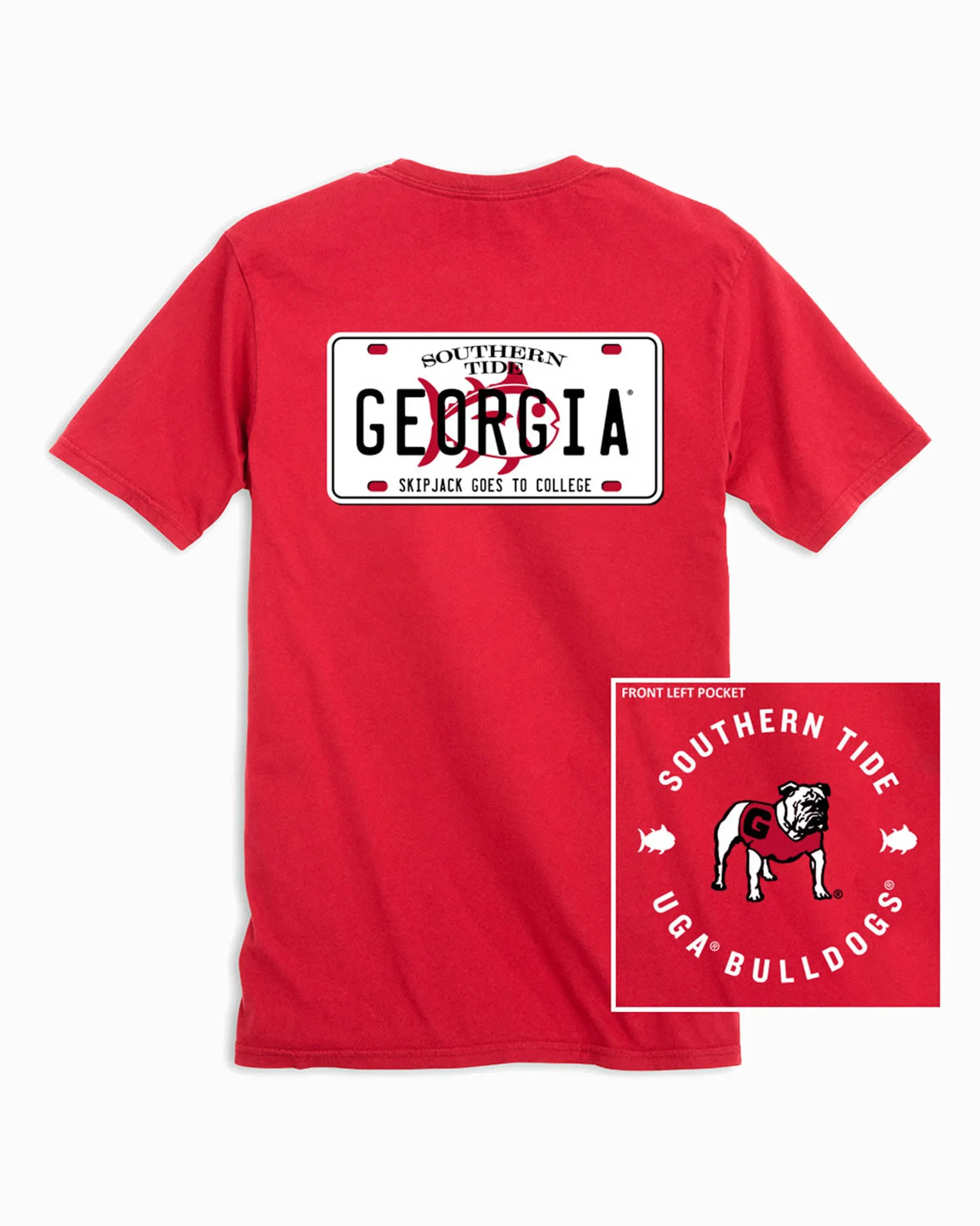 Georgia Bulldogs License Plate T-Shirt sold by Southern Tide