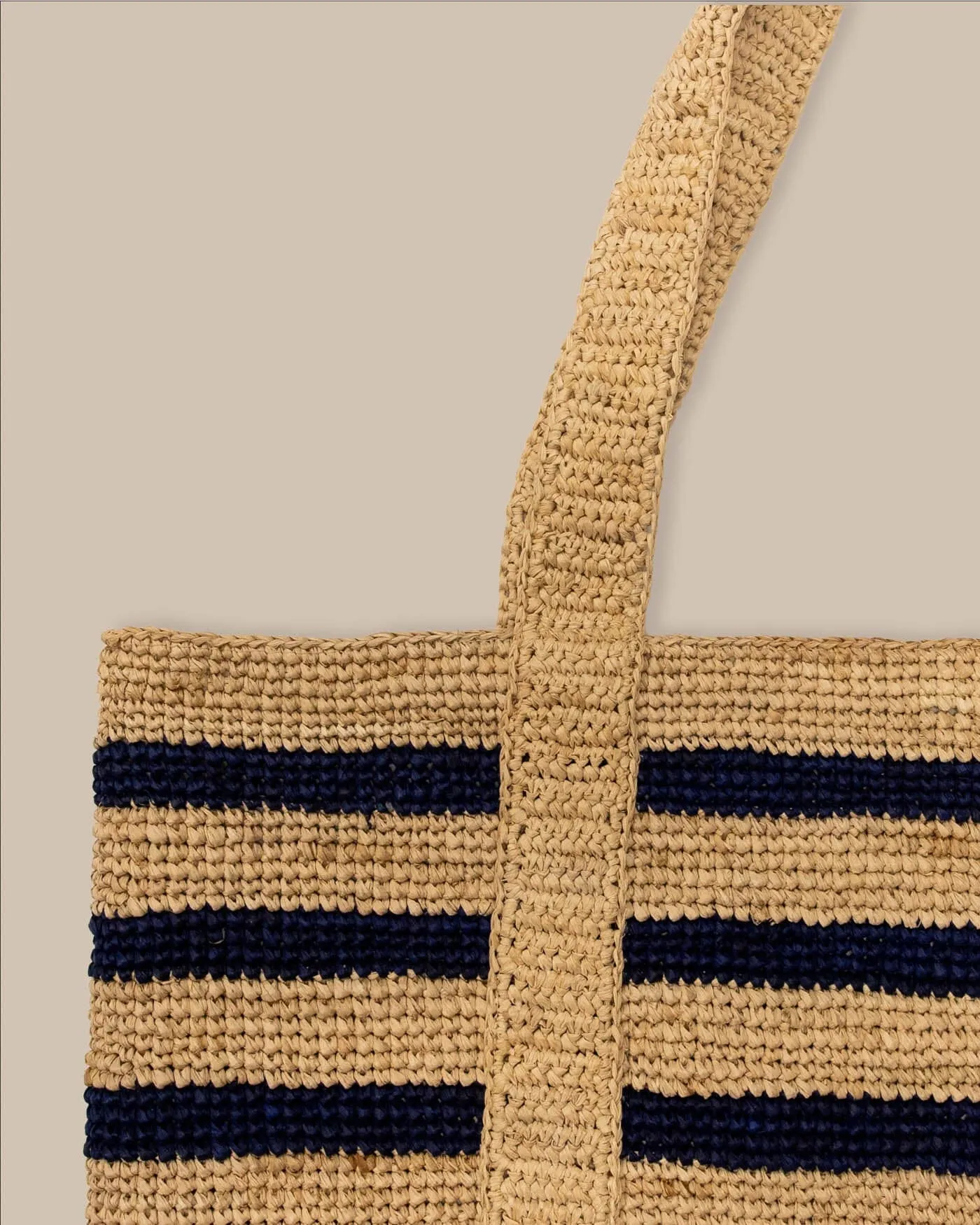 Striped Straw Hat Carrier Beach Tote sold by Southern Tide product image thumbnail 2