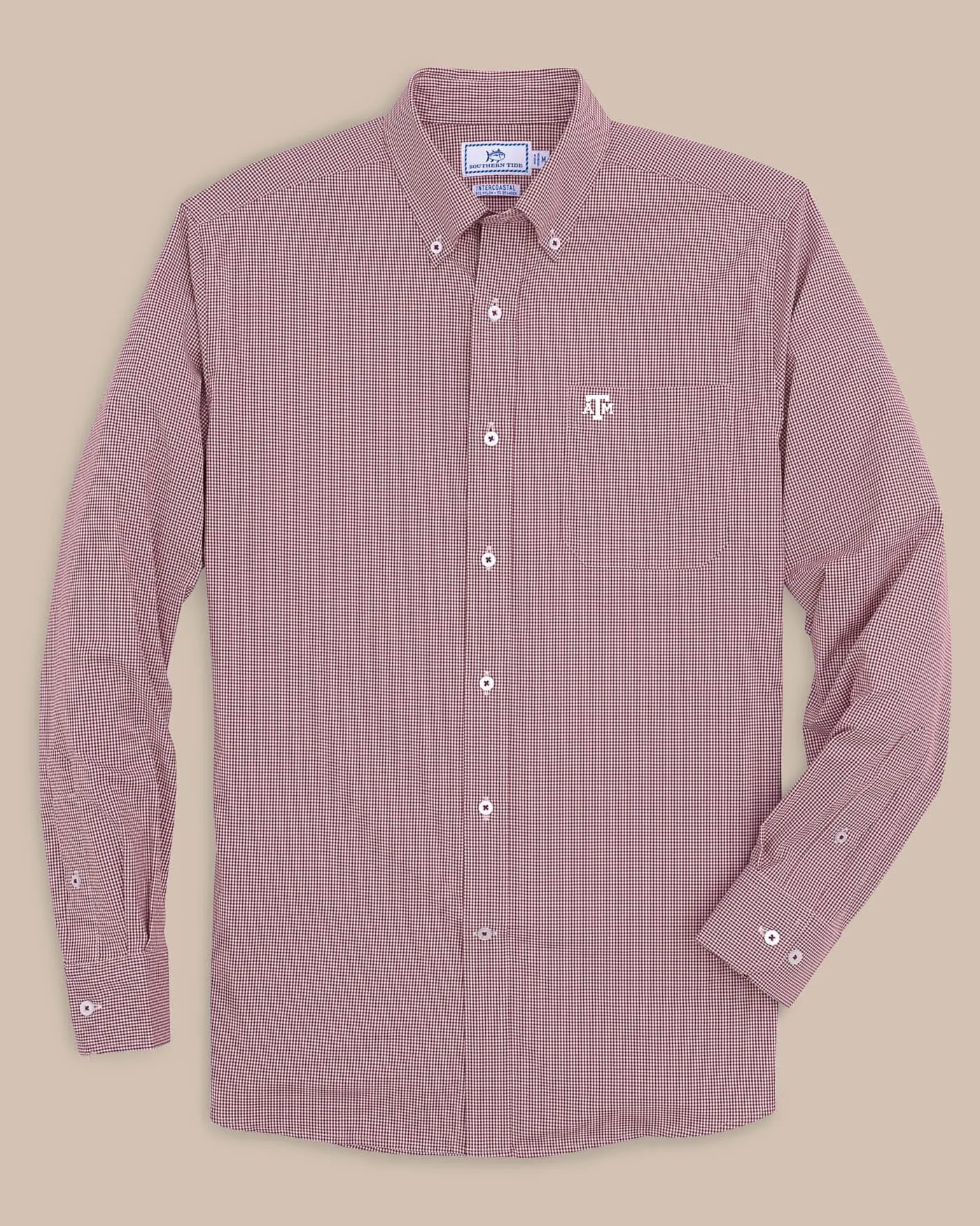 Texas A&M Aggies Gingham Button Down Shirt sold by Southern Tide product image thumbnail 3