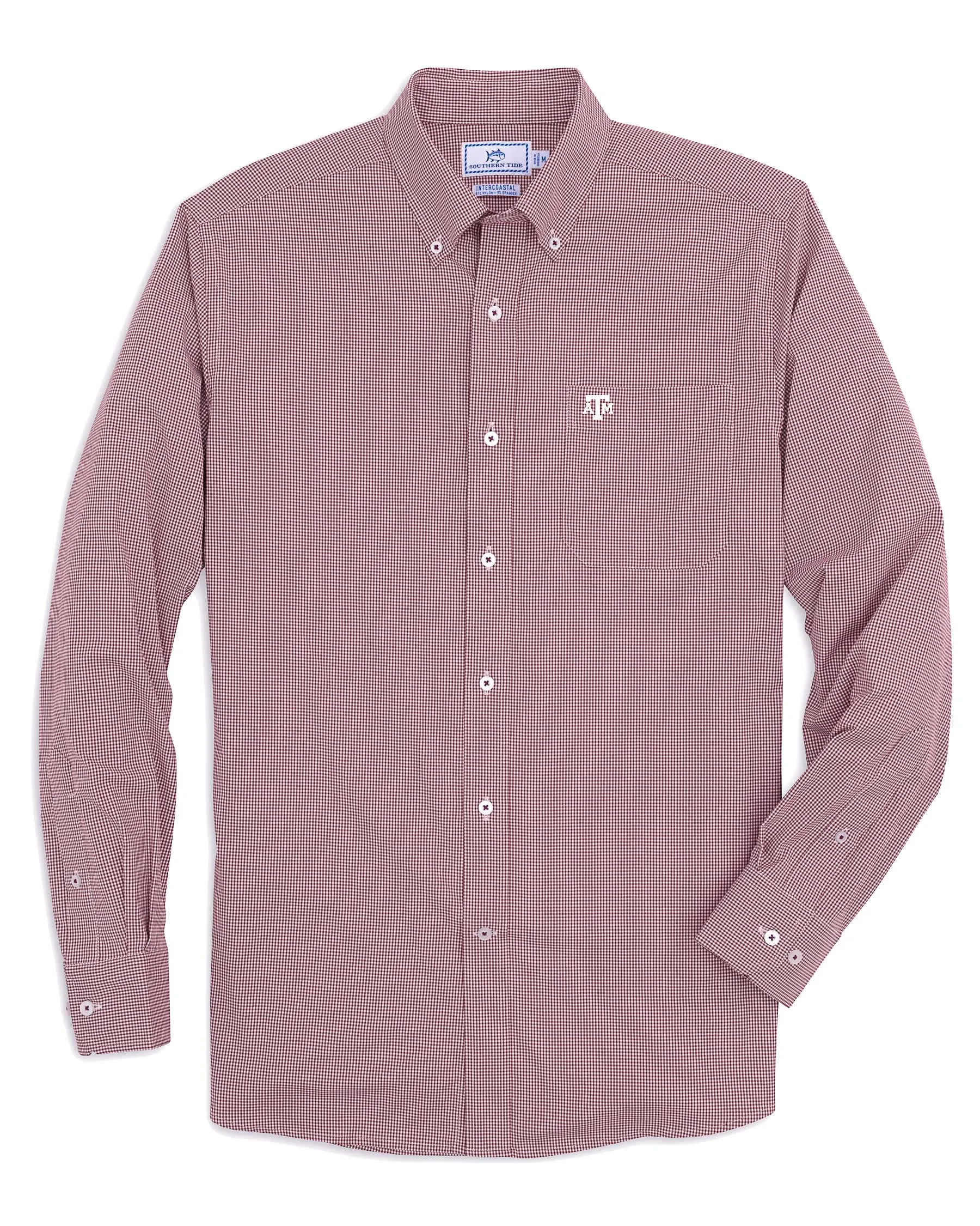 Texas A&M Aggies Gingham Button Down Shirt sold by Southern Tide product image thumbnail 4