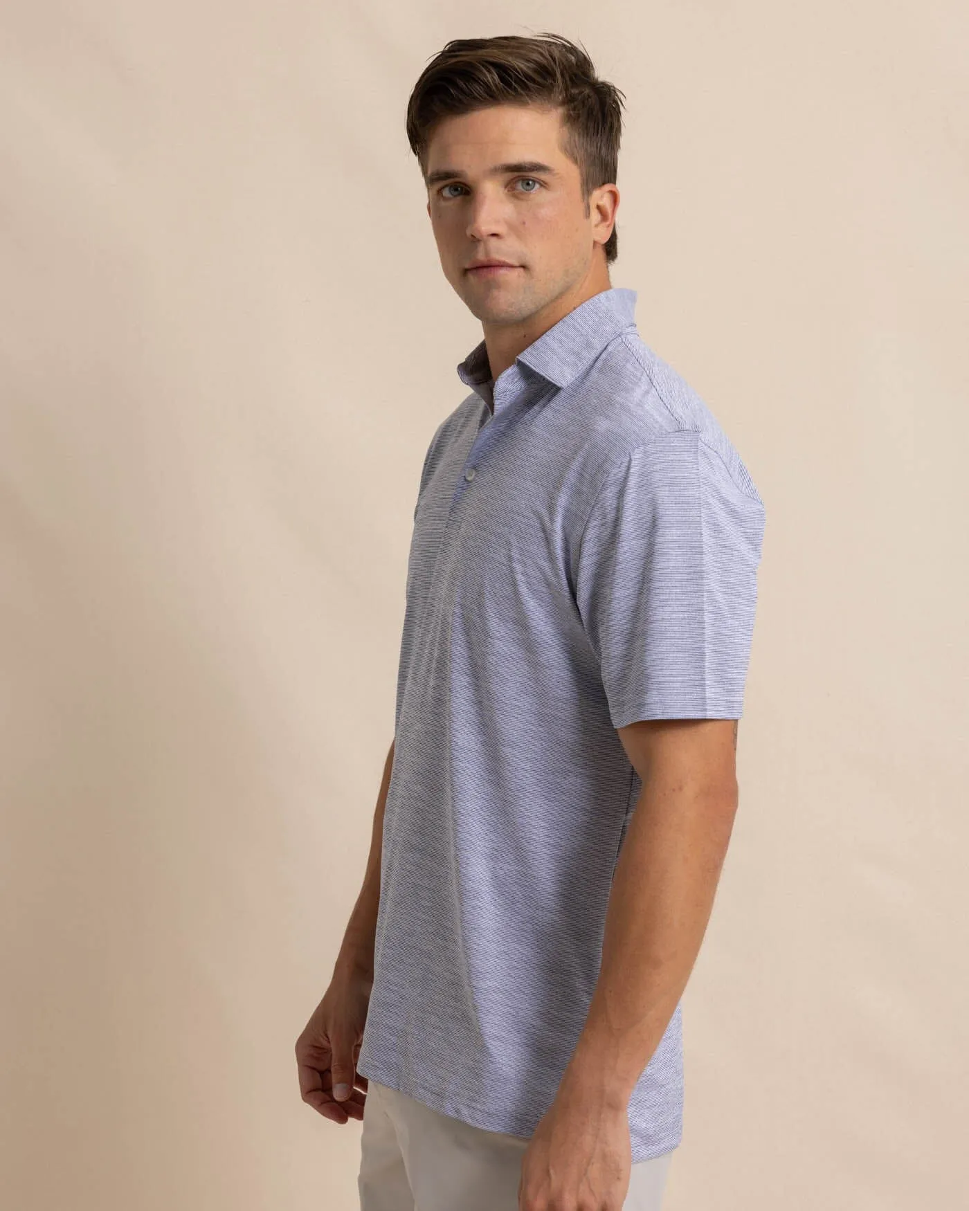 Team Colors Driver Spacedye Polo Shirt sold by Southern Tide product image thumbnail 3