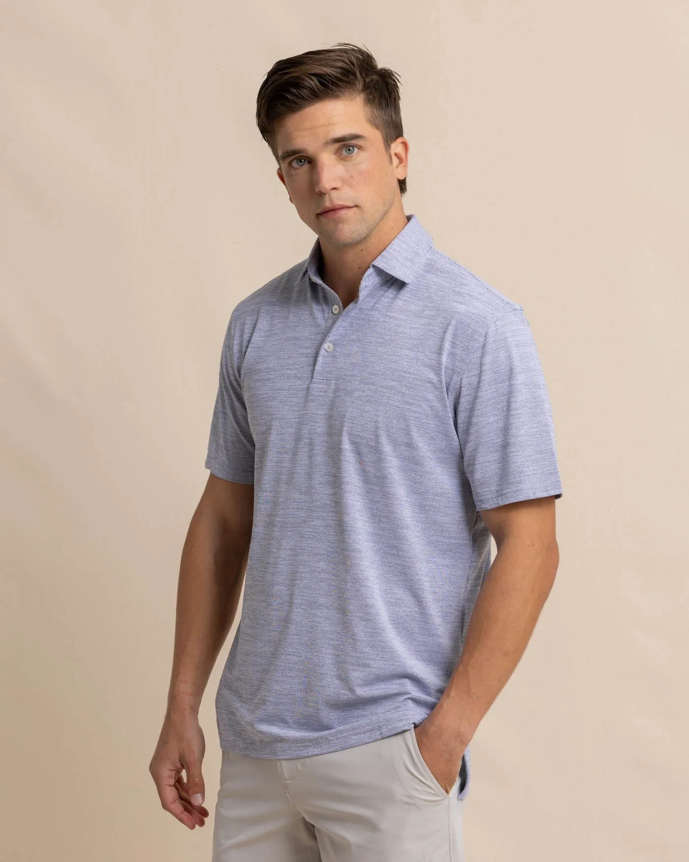 Team Colors Driver Spacedye Polo Shirt sold by Southern Tide
