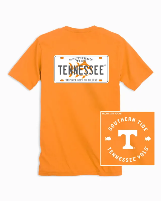 Tennessee Vols License Plate T-Shirt sold by Southern Tide