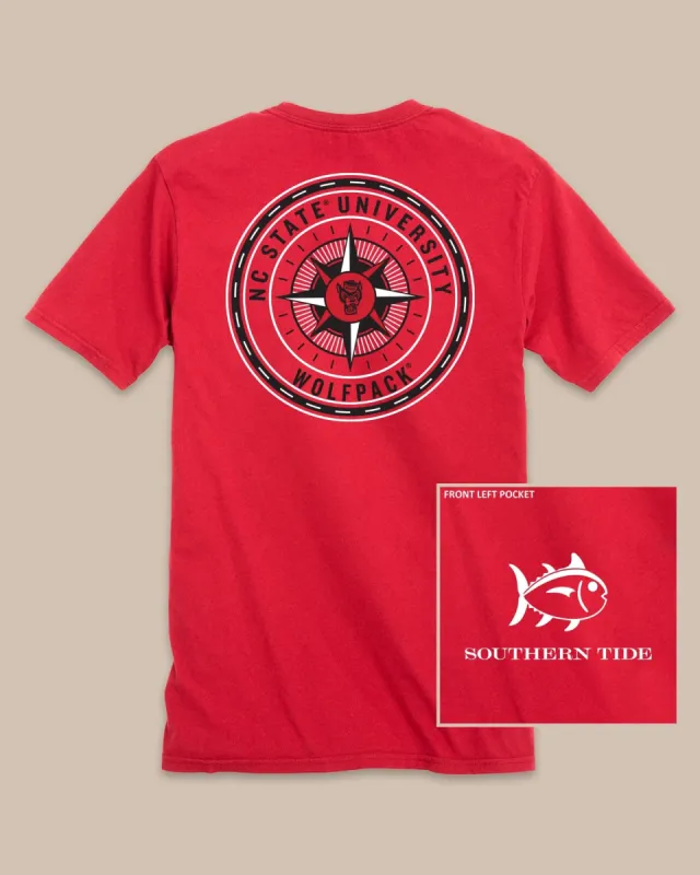 NC State Wolfpack Gameday Collegiate Compass T-Shirt sold by Southern Tide