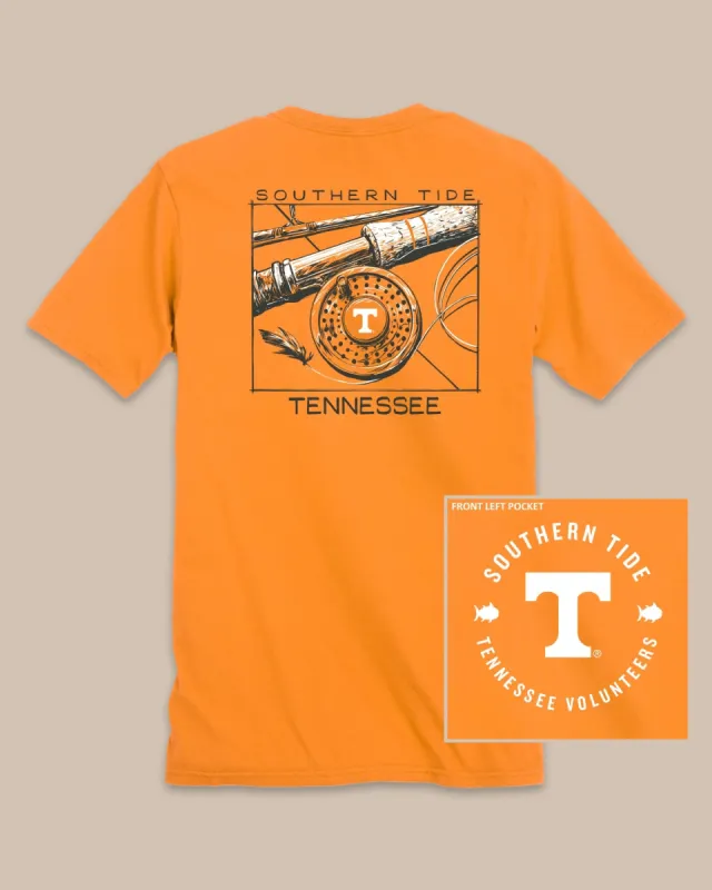 Tennessee Vols Gameday Fly Reel T-Shirt sold by Southern Tide
