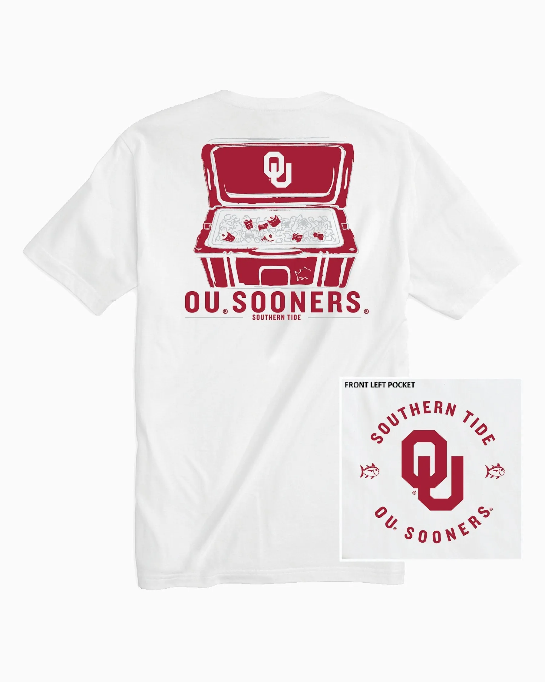 Oklahoma Sooners Cooler Short Sleeve T-Shirt sold by Southern Tide