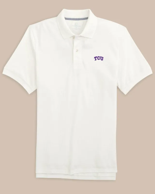 TCU Horned Frogs Skipjack Polo sold by Southern Tide