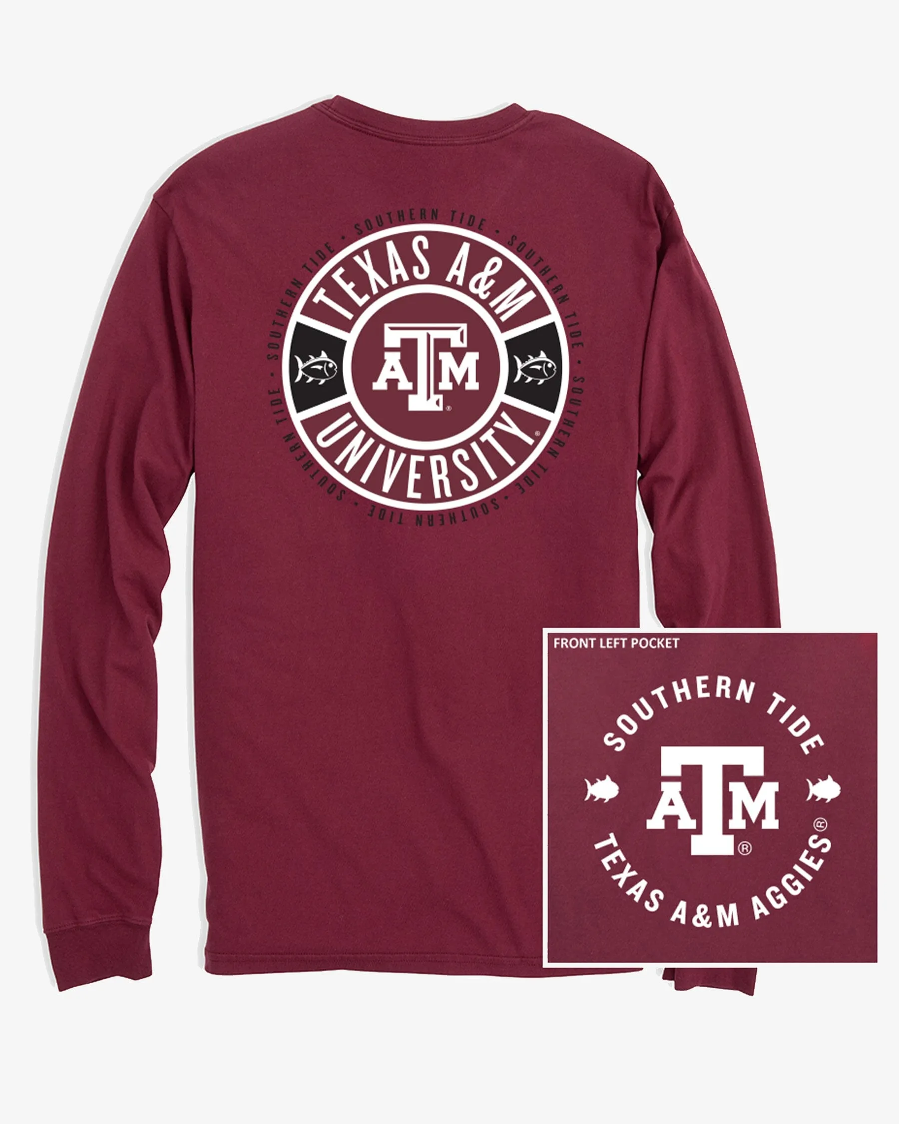Texas A&M Aggies Ring Badge T-Shirt sold by Southern Tide