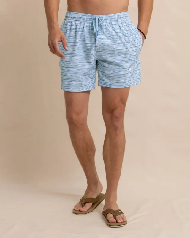 Ocean Water Stripe Swim Trunk made by Southern Tide