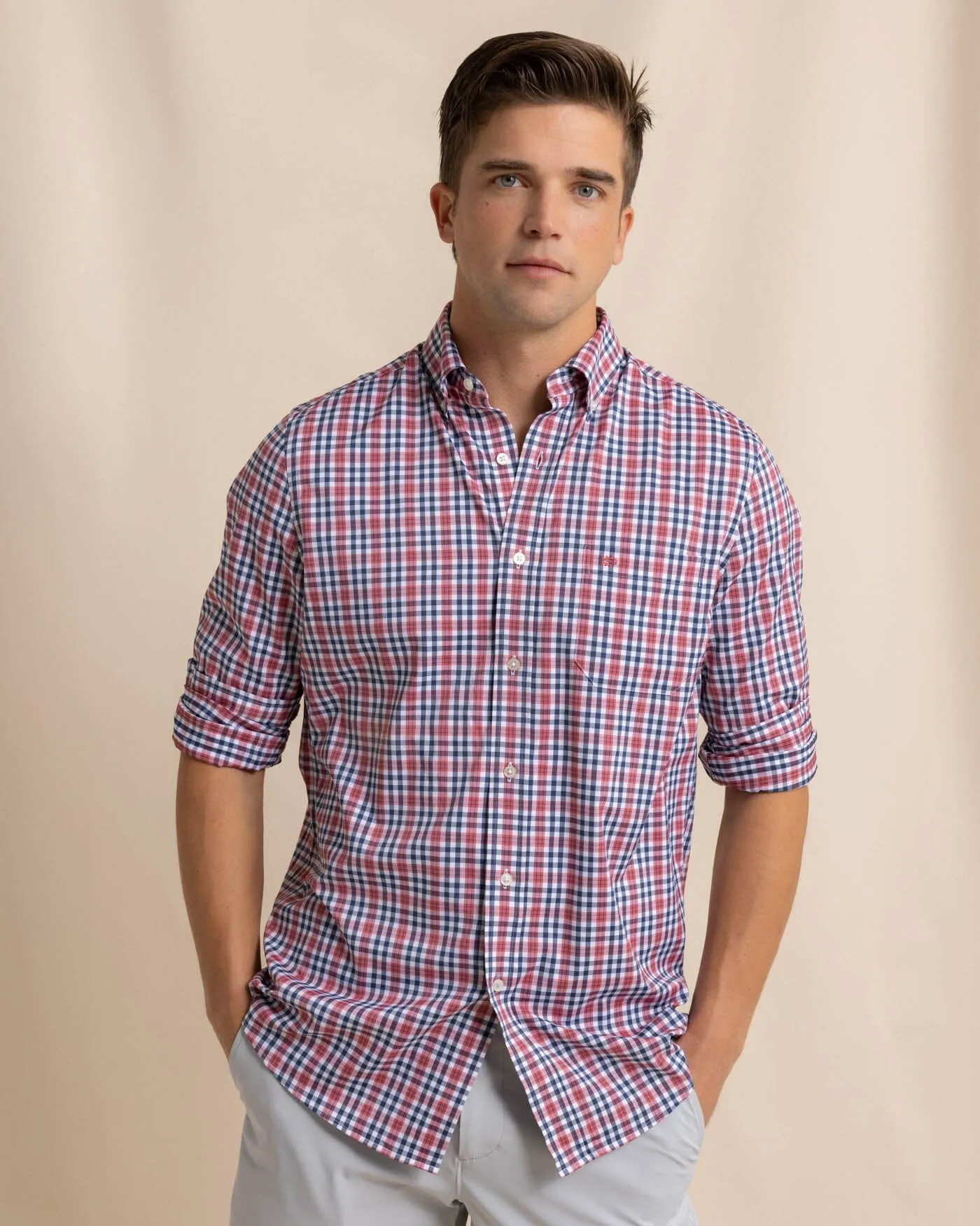 brrr°® Intercoastal Haywood Plaid Sport Shirt sold by Southern Tide product image thumbnail 5
