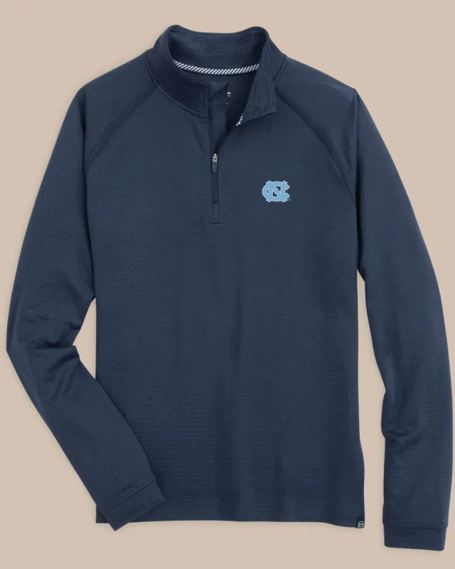UNC Tar Heels Scuttle Heather Quarter Zip sold by Southern Tide