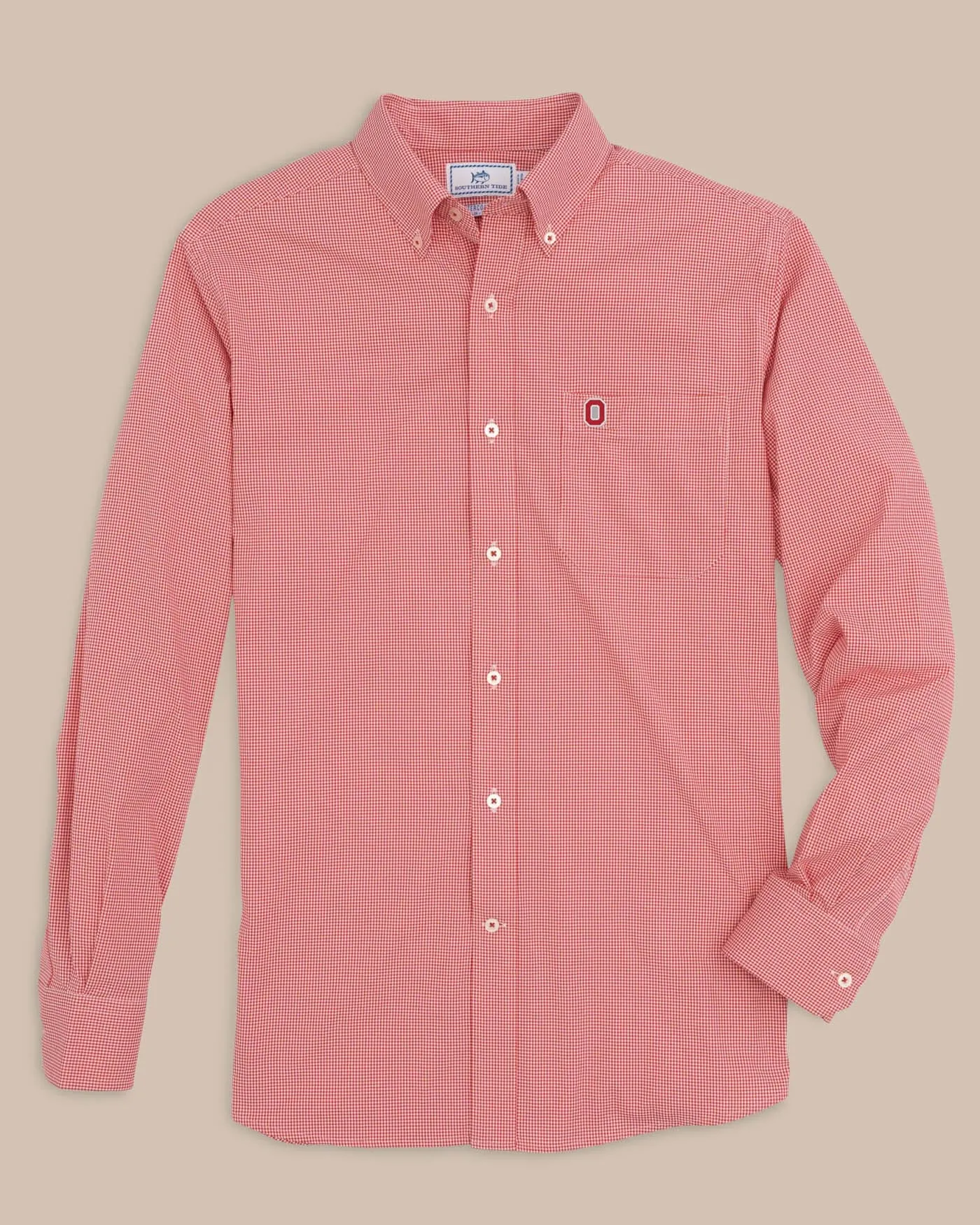 Ohio State Buckeyes Gingham Button Down Shirt sold by Southern Tide