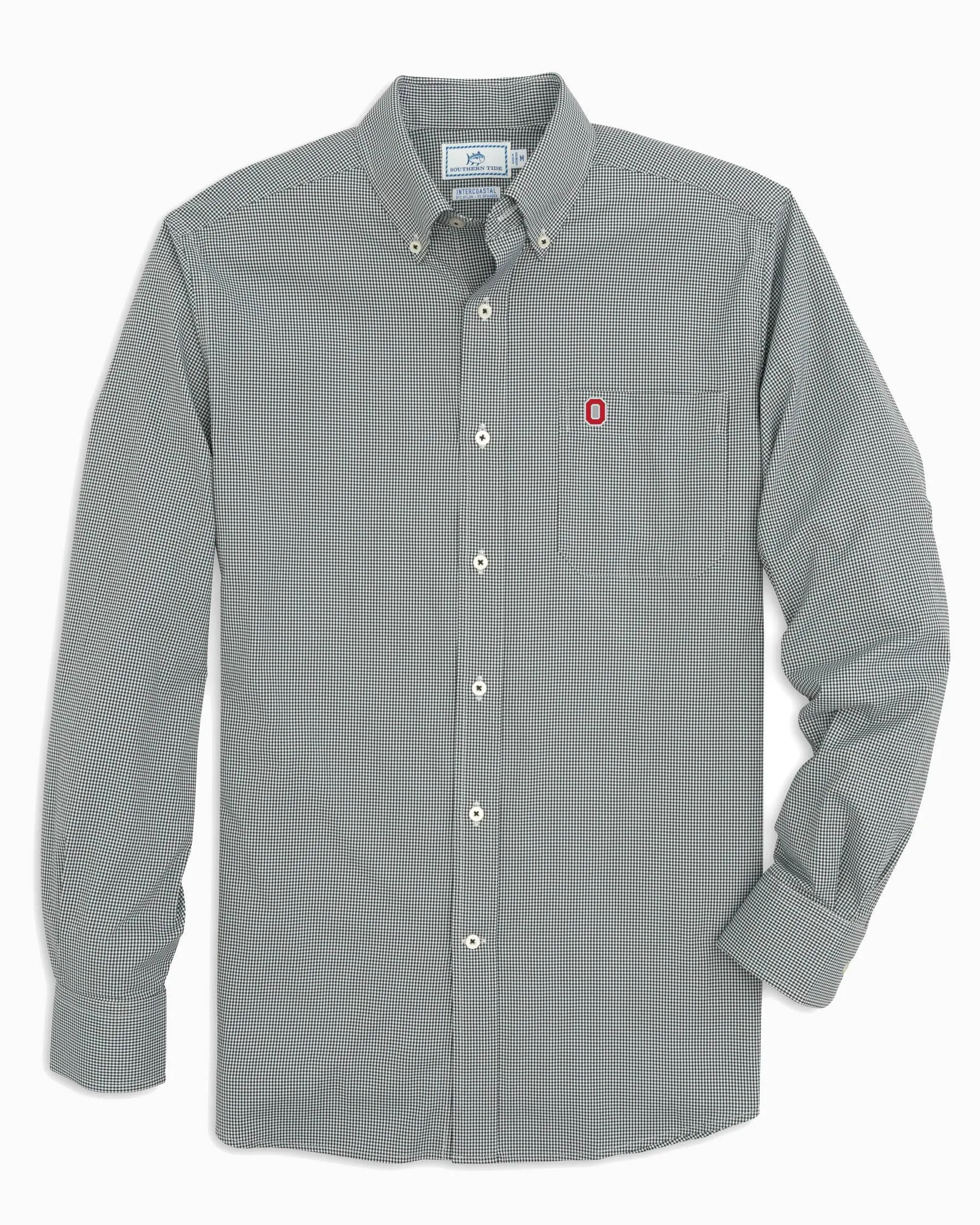 Ohio State Buckeyes Gingham Button Down Shirt sold by Southern Tide product image thumbnail 3
