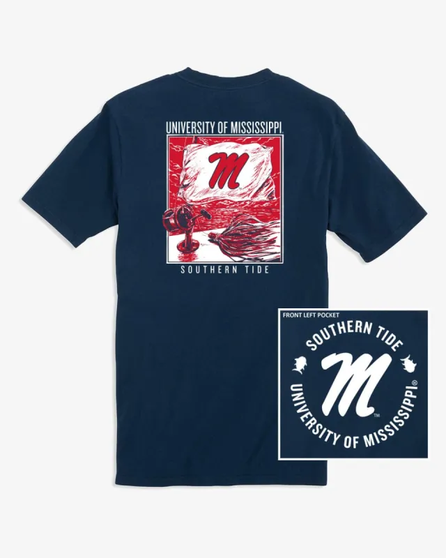 Ole Miss Rebels Fishing Flag T-Shirt sold by Southern Tide