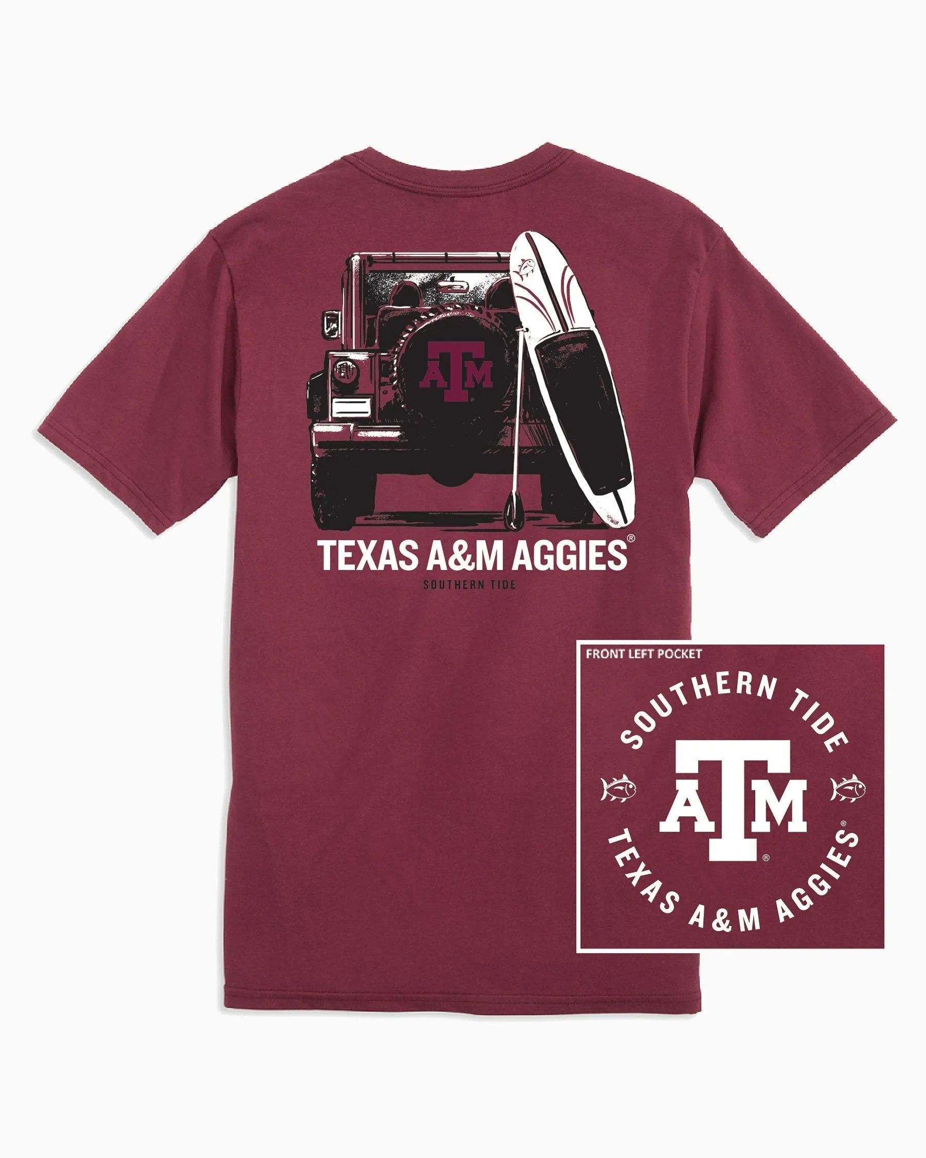 Texas A&M Aggies Road Trip Short Sleeve T-Shirt sold by Southern Tide