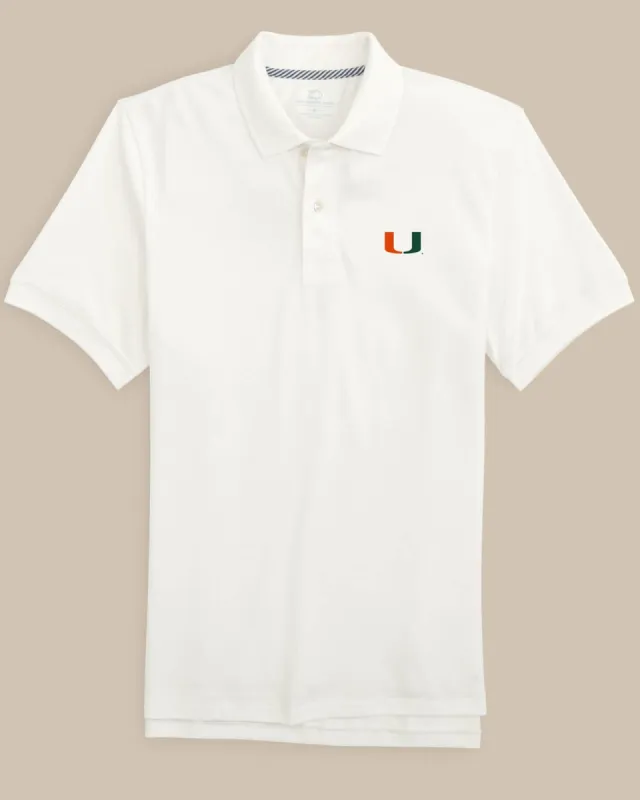 Miami Hurricanes Skipjack Polo Shirt sold by Southern Tide