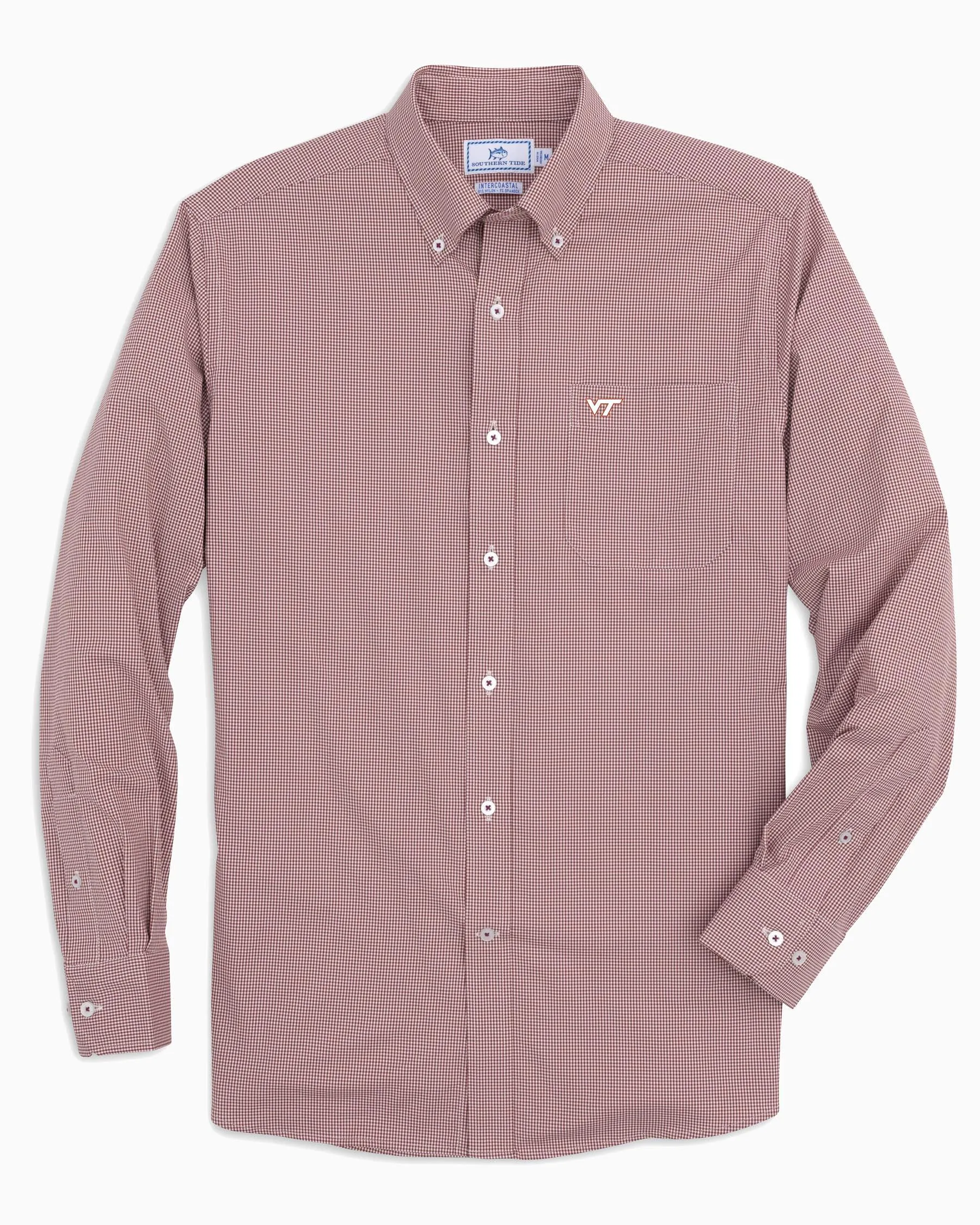 Virginia Tech Hokies Gingham Button Down Shirt sold by Southern Tide product image thumbnail 3