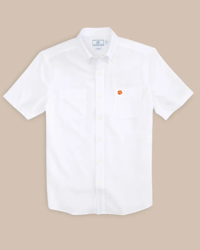 Clemson Tigers Short Sleeve Button Down Dock Shirt sold by Southern Tide