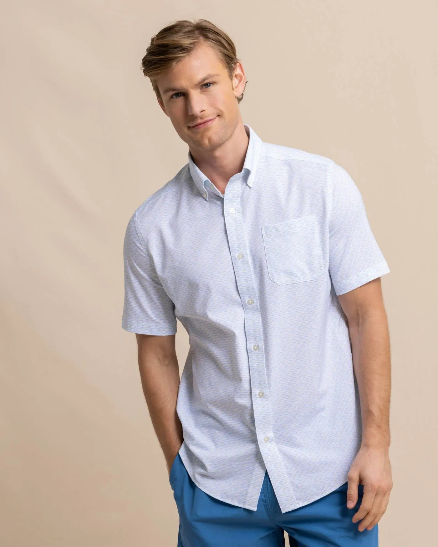 brrr°® Intercoastal Casual Water Short Sleeve Sport Shirt sold by Southern Tide