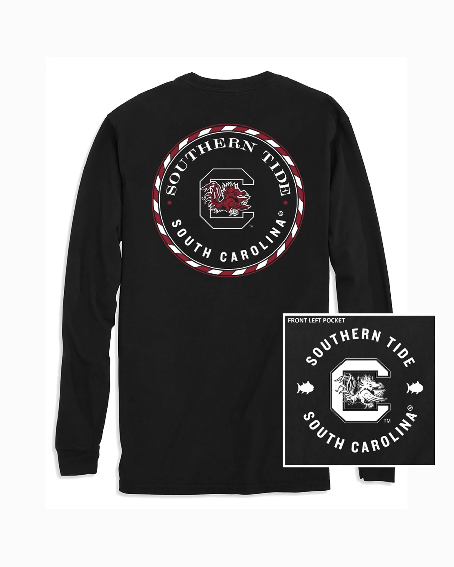 USC Gamecocks Long Sleeve Medallion T-Shirt sold by Southern Tide product image thumbnail 2