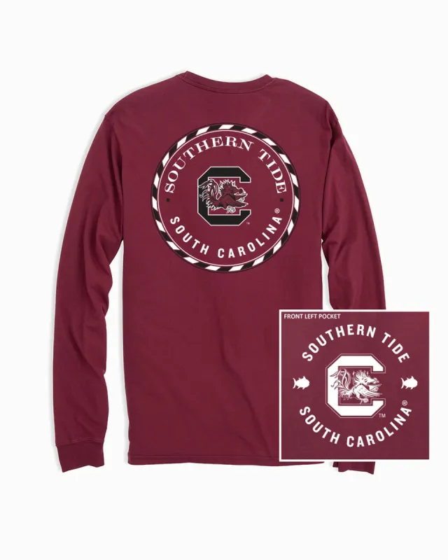 USC Gamecocks Long Sleeve Medallion T-Shirt sold by Southern Tide