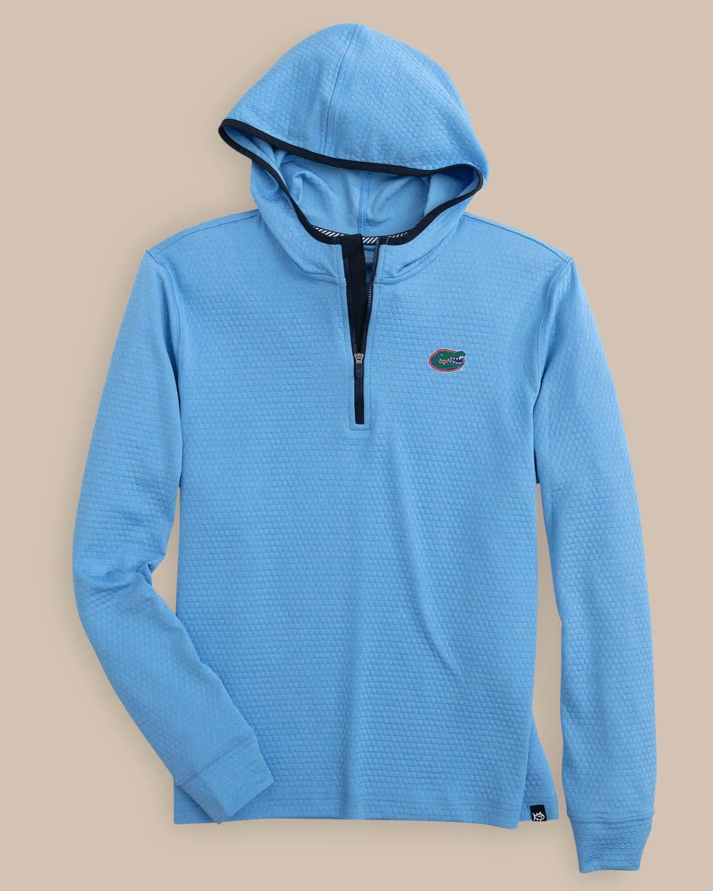 Florida Gators Scuttle Heather Quarter Zip Hoodie sold by Southern Tide