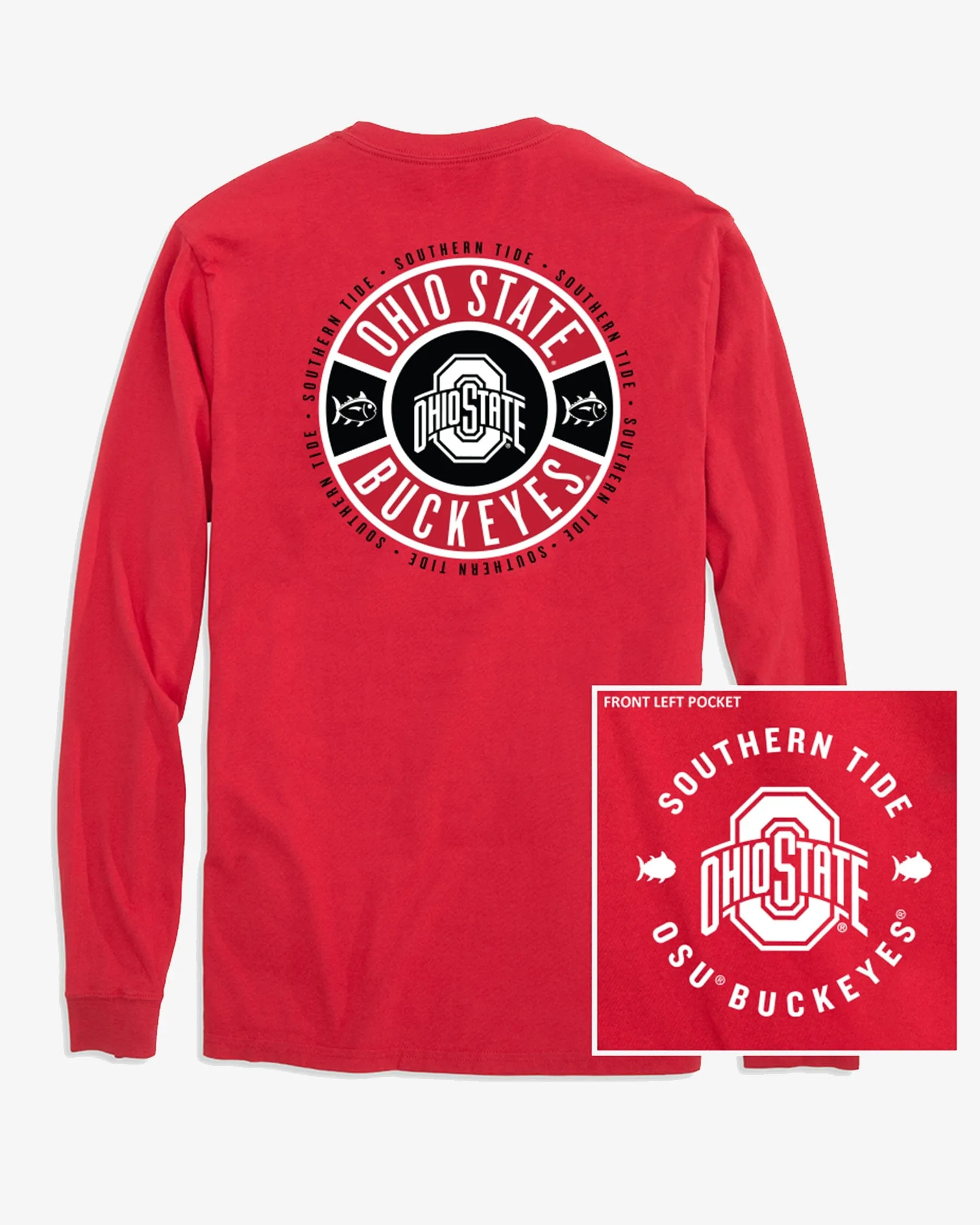 Ohio State Buckeyes Ring Badge T-Shirt sold by Southern Tide product image thumbnail 2