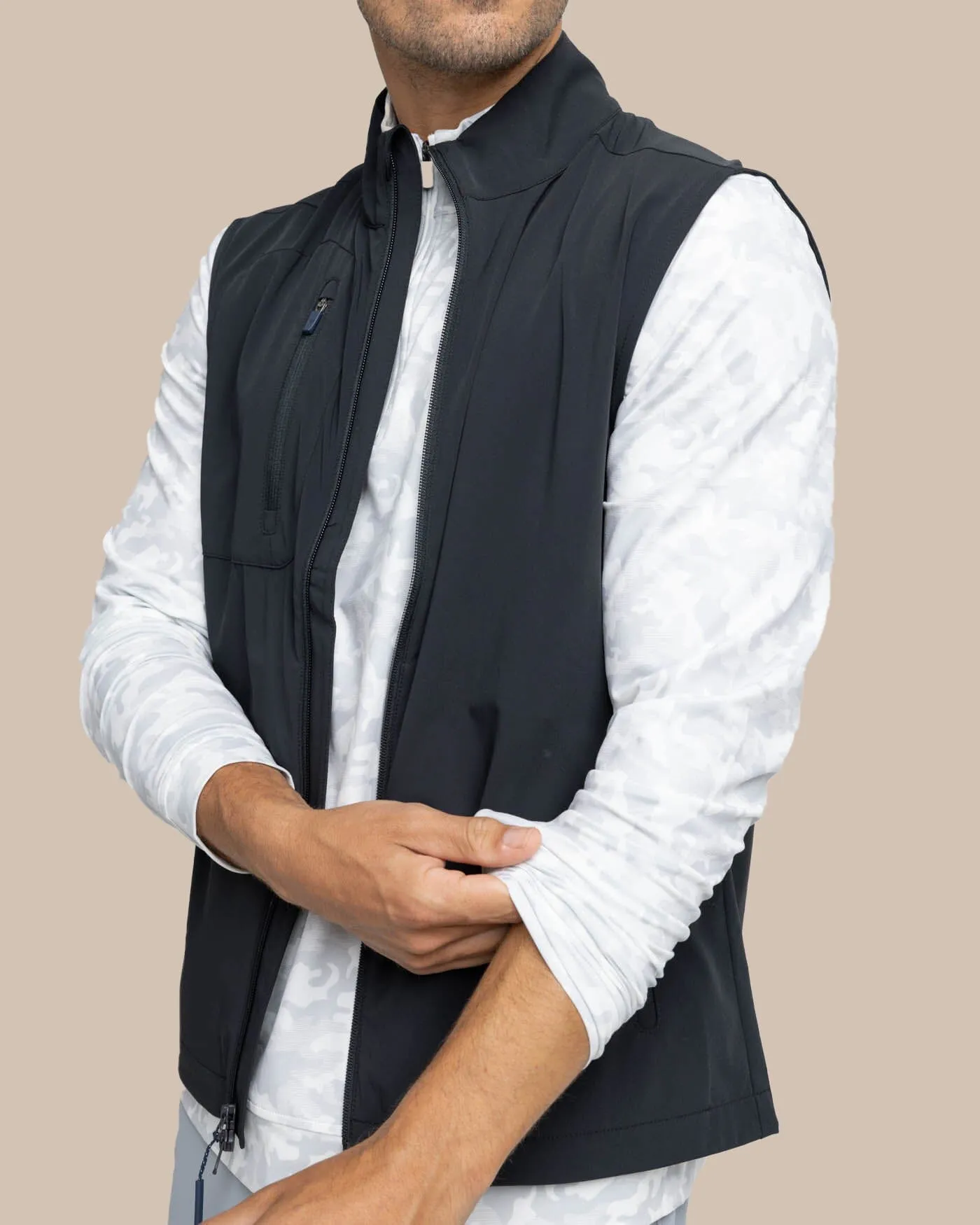 Bowline Performance Vest - Caviar Black sold by Southern Tide product image thumbnail 3