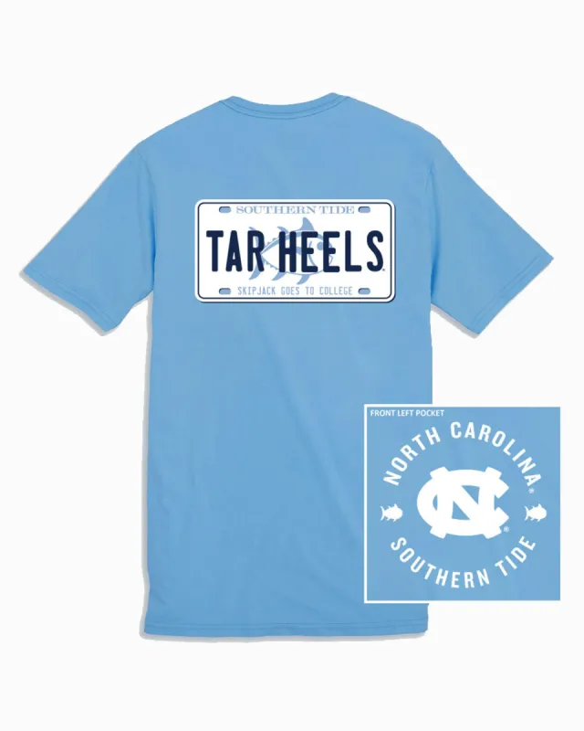 UNC Tar Heels License Plate T-Shirt sold by Southern Tide