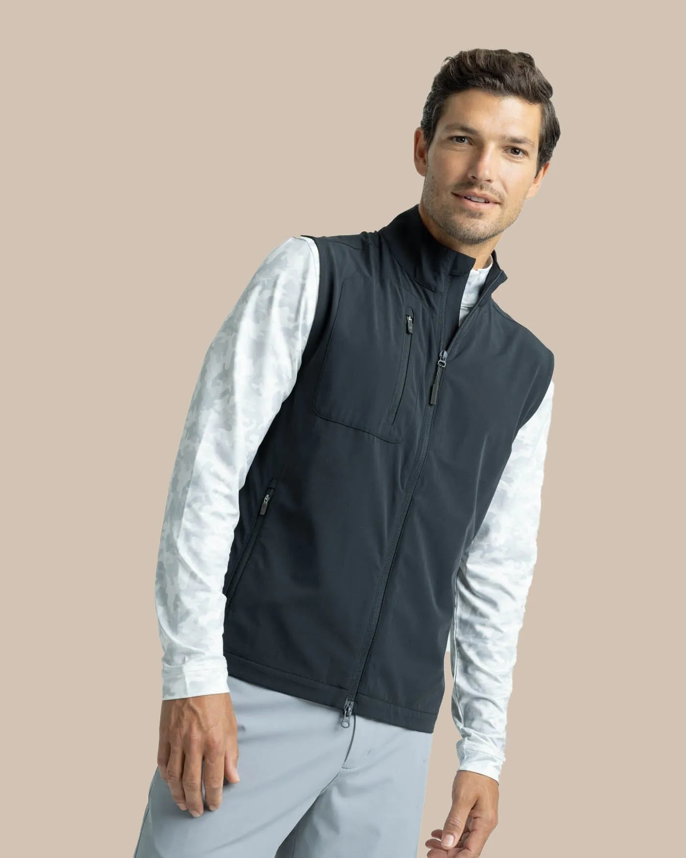 Bowline Performance Vest - Caviar Black sold by Southern Tide