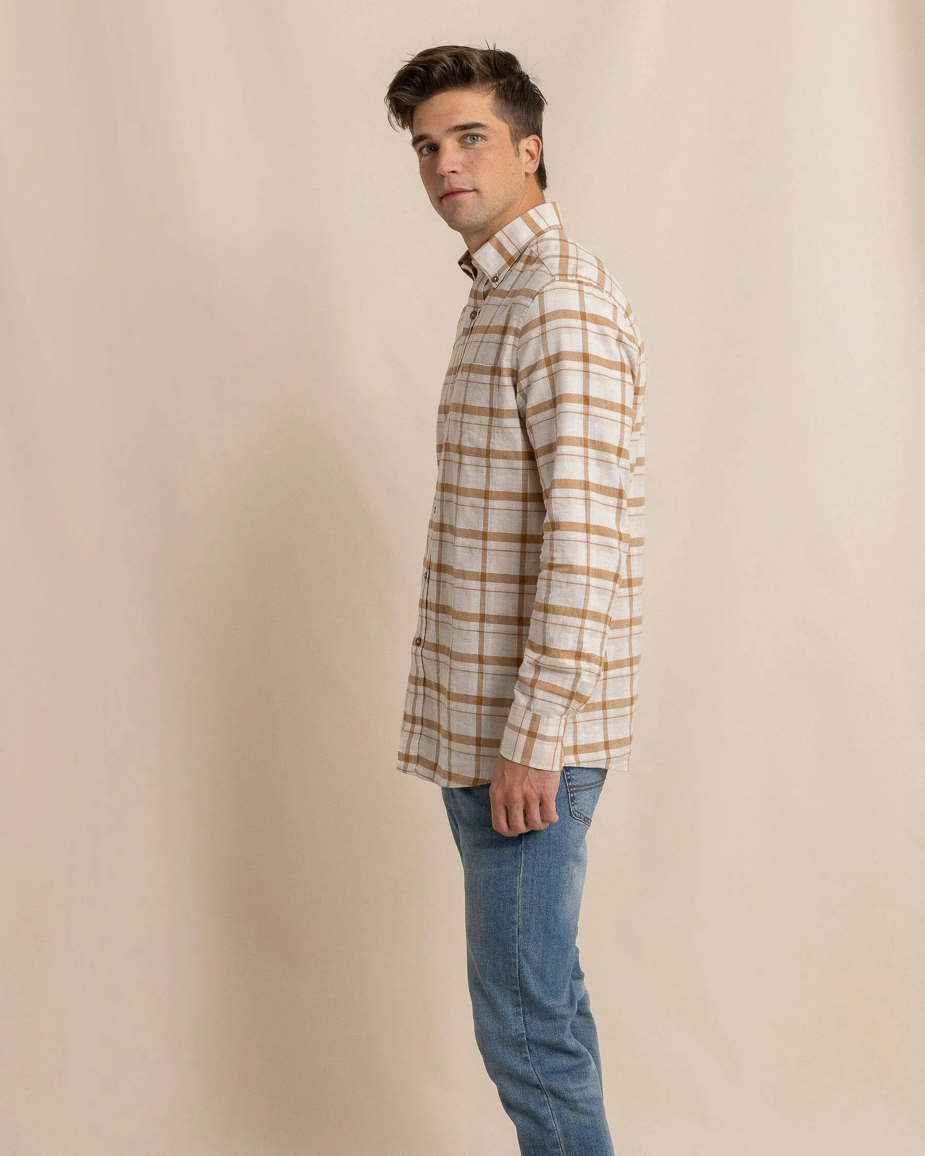 Botnay Bay Plaid Long Sleeve Sport Shirt sold by Southern Tide product image thumbnail 3