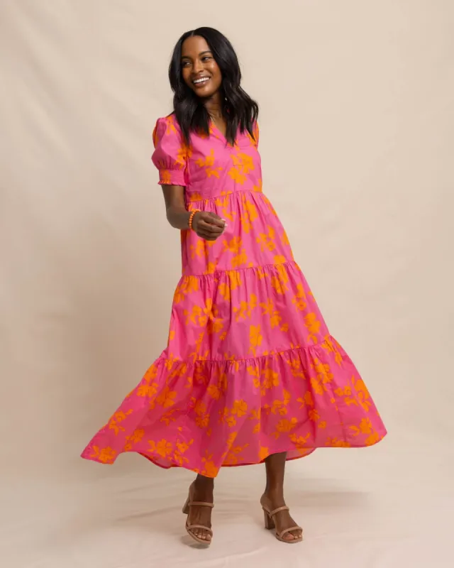 Nadine Tiered Cotton Lawn Maxi Dress sold by Southern Tide