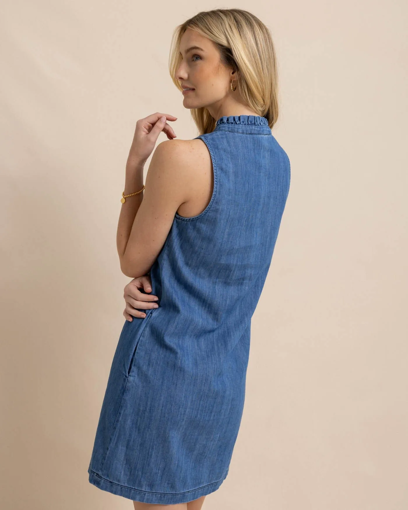 Adelyn Denim Dress sold by Southern Tide product image thumbnail 3