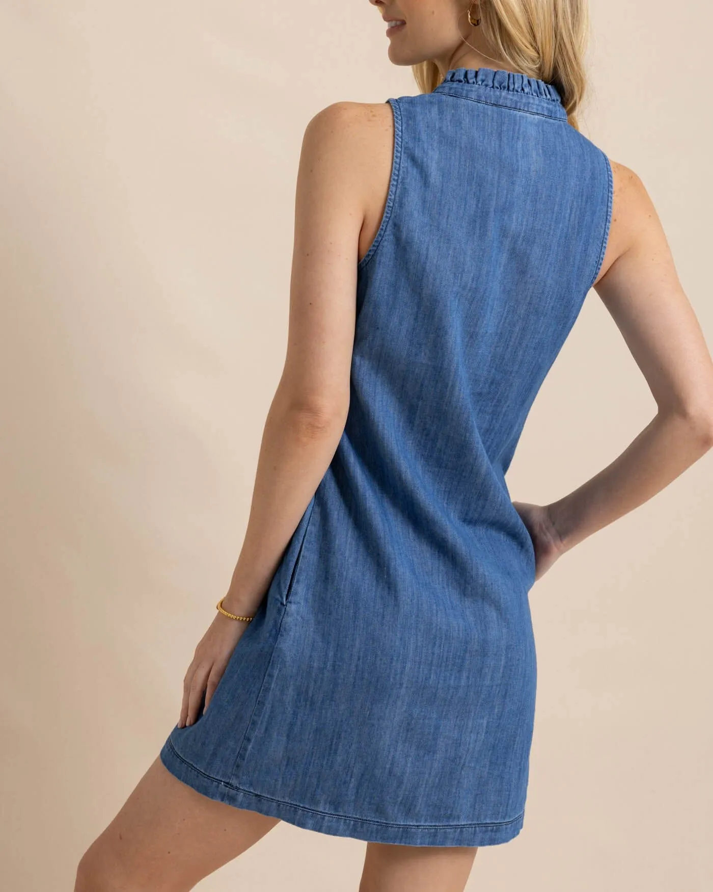 Adelyn Denim Dress sold by Southern Tide product image thumbnail 4