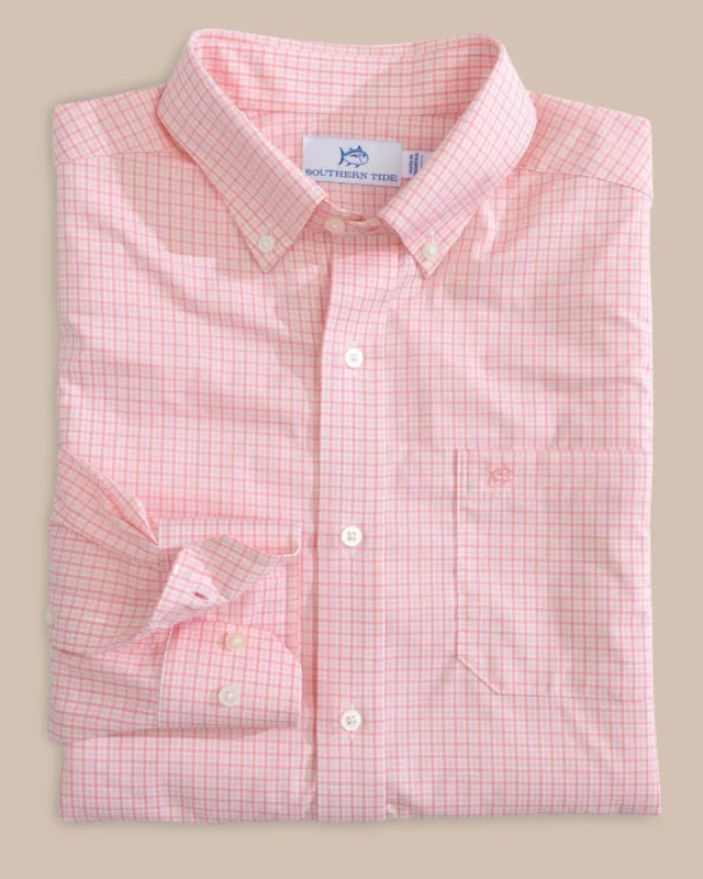 brrr°® Intercoastal McBee Check Long Sleeve Sport Shirt made by Southern Tide