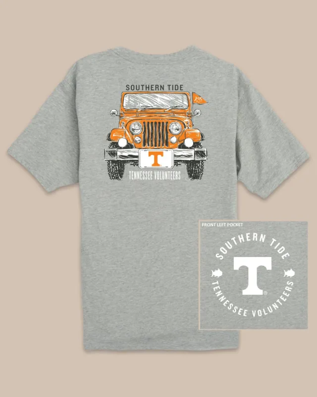 Tennessee Vols Heather Front Plate T-Shirt sold by Southern Tide