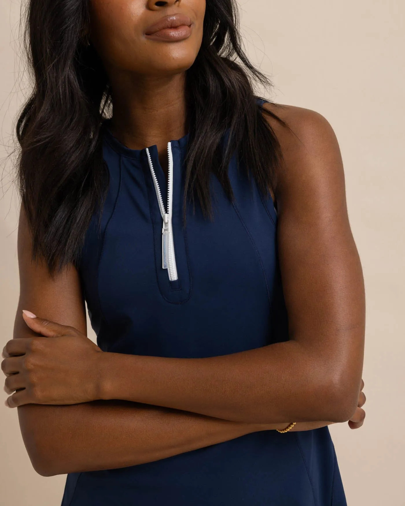 Frances Zip Front Performance Dress sold by Southern Tide product image thumbnail 3