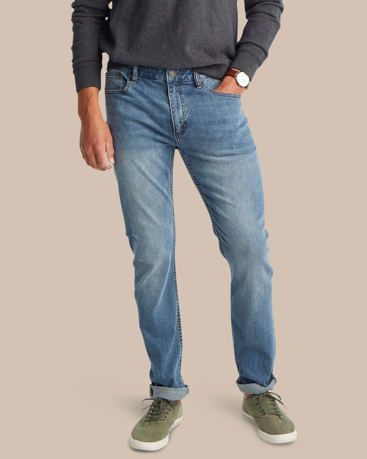 Charleston Denim Jeans - Medium Wash sold by Southern Tide