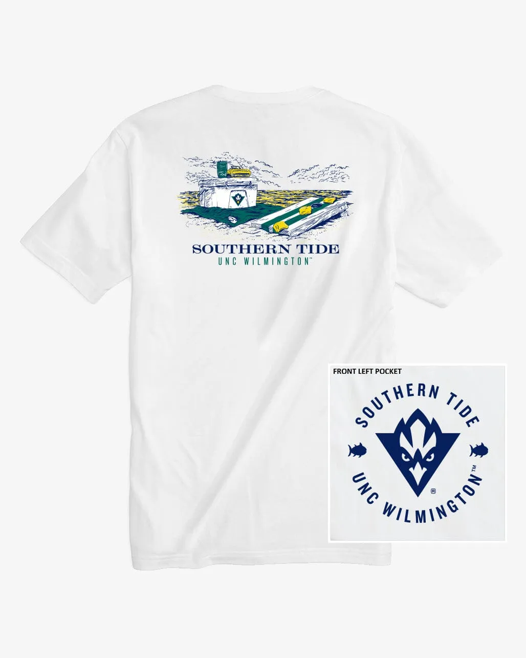 North Carolina Wilmington Beach Cornhole T-Shirt sold by Southern Tide