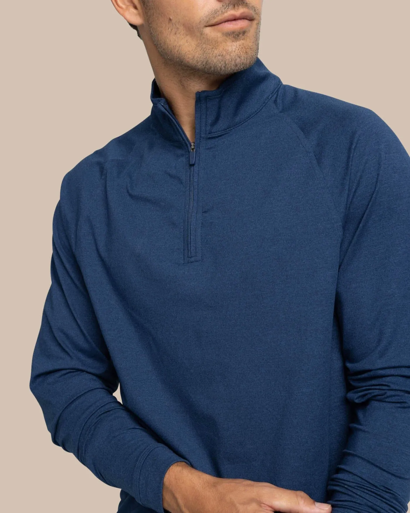 Cruiser Heather Quarter Zip Pullover sold by Southern Tide product image thumbnail 2