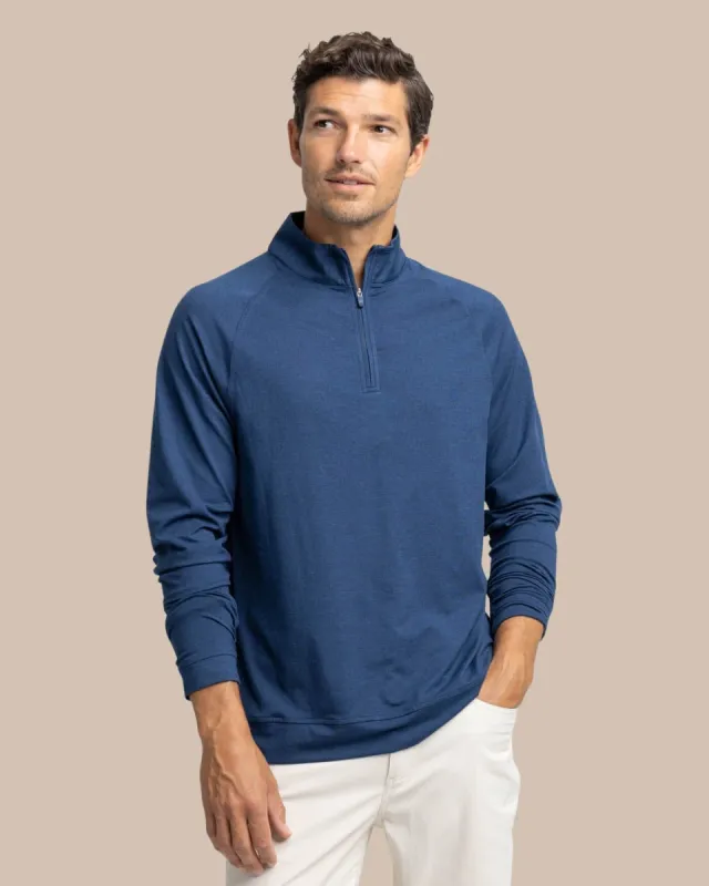Cruiser Heather Quarter Zip Pullover sold by Southern Tide