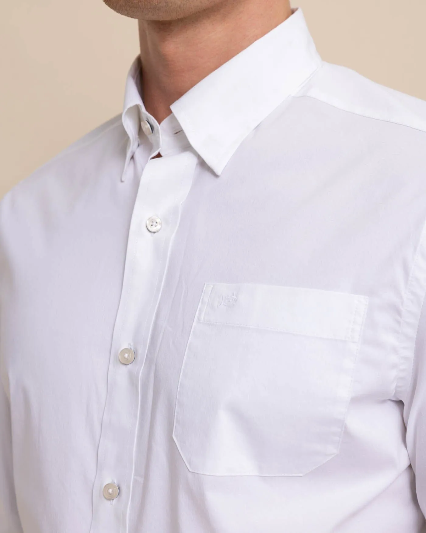 Charleston Overbrook Solid Long Sleeve Sport Shirt sold by Southern Tide product image thumbnail 3