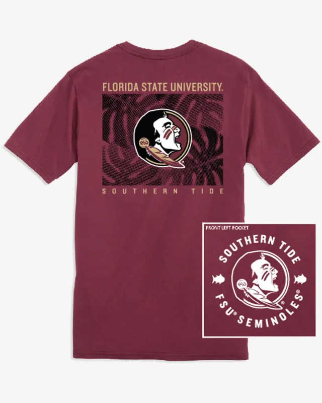 FSU Seminoles Halftone Monstera T-Shirt sold by Southern Tide