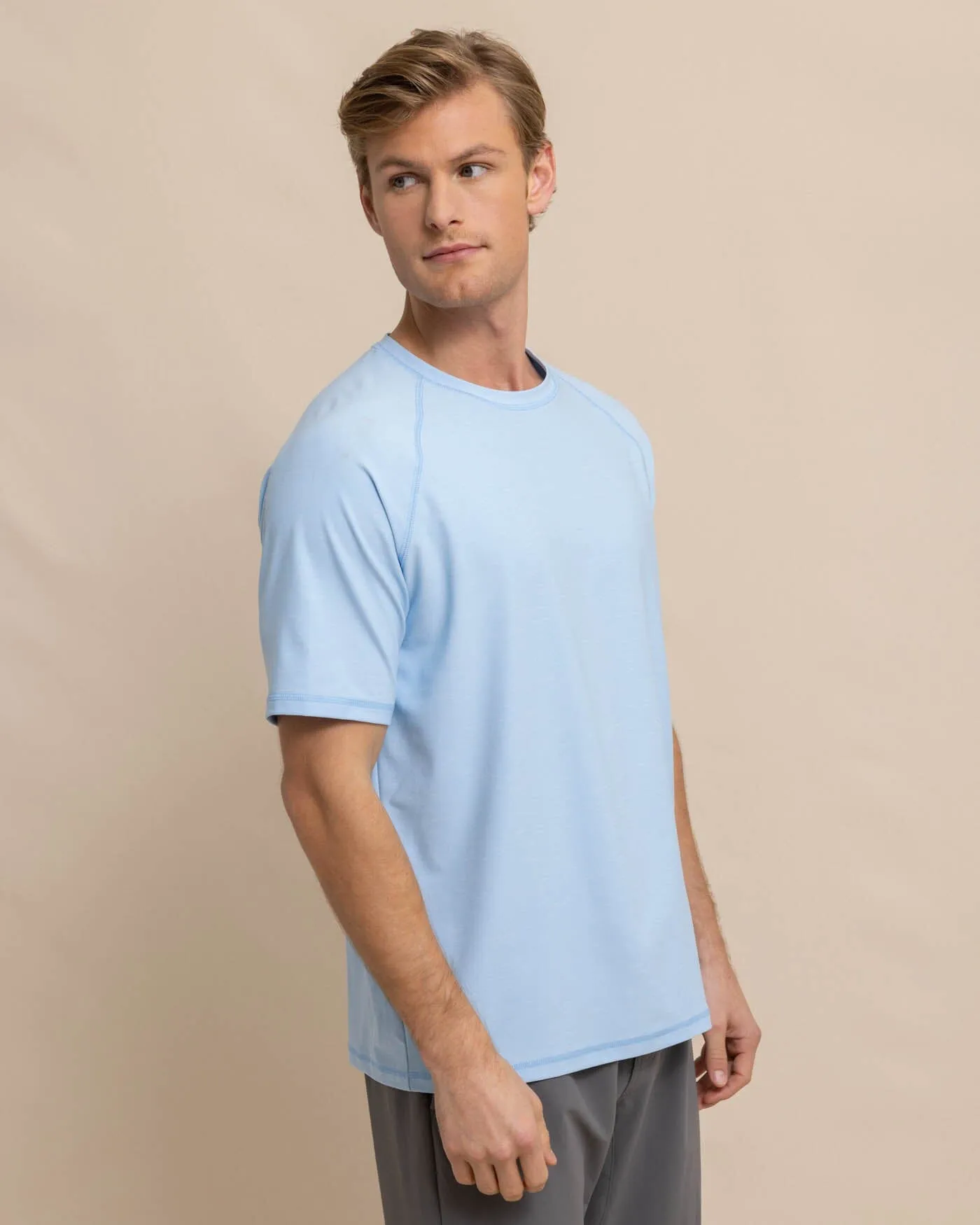 brrr°®-illiant Performance T-Shirt - Clearwater Blue sold by Southern Tide product image thumbnail 3