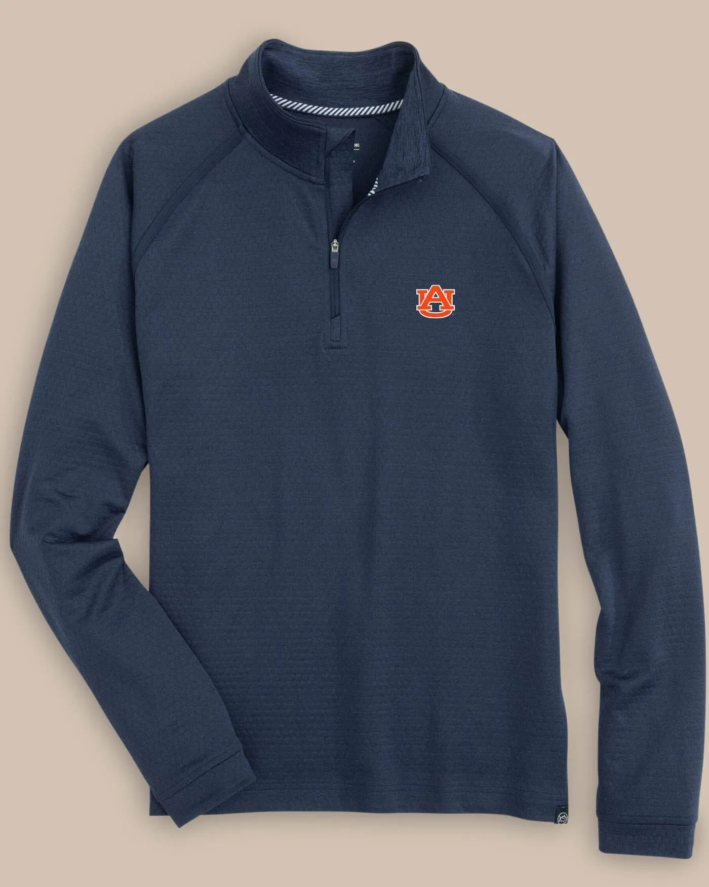 Auburn Tigers Scuttle Heather Quarter Zip sold by Southern Tide