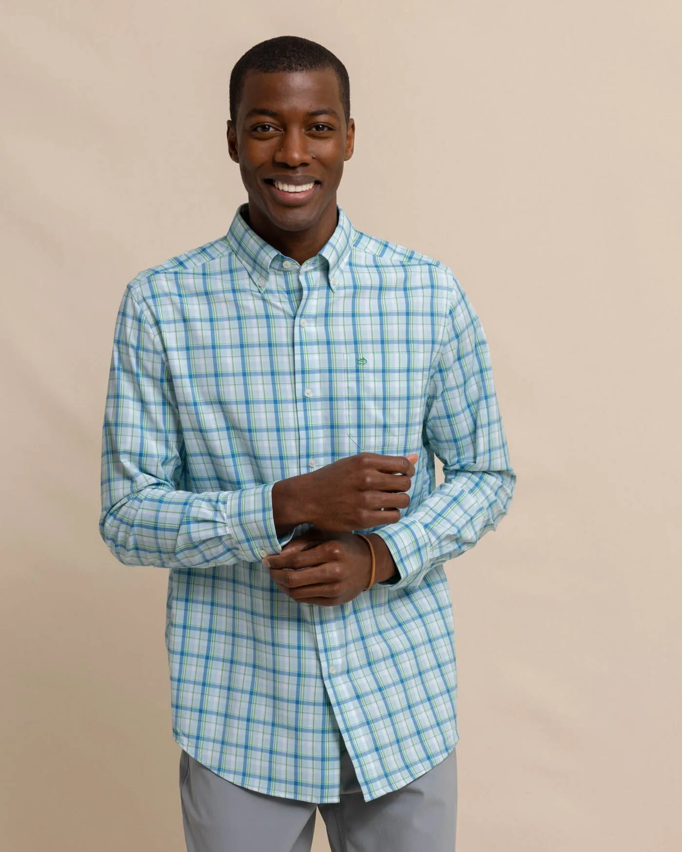 brrr°® Whalehead Plaid Intercoastal Sport Shirt sold by Southern Tide