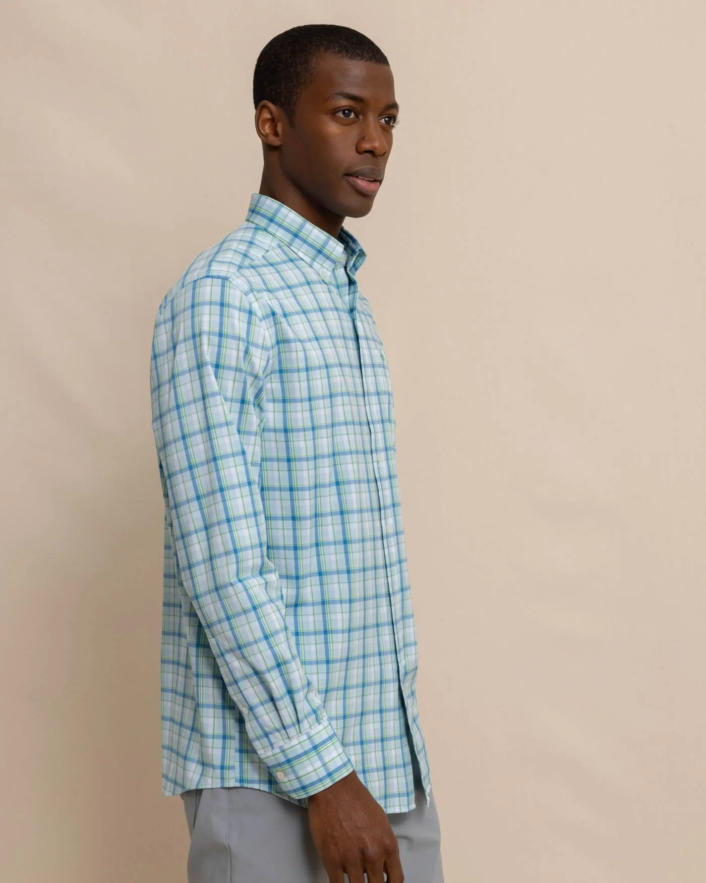 brrr°® Whalehead Plaid Intercoastal Sport Shirt sold by Southern Tide product image thumbnail 3