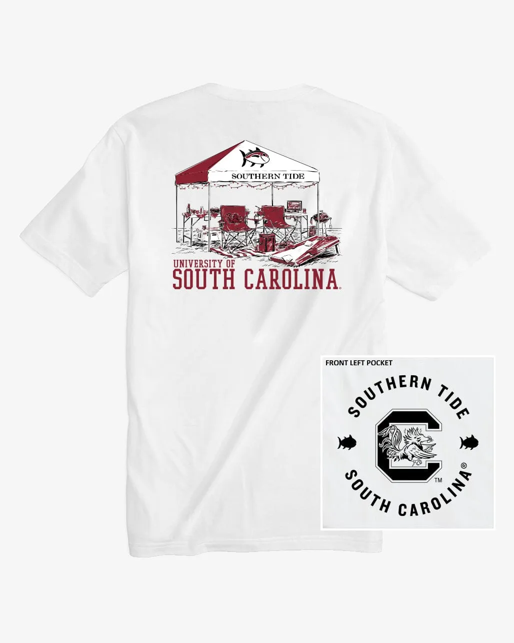 USC Gamecocks Tailgate Time T-Shirt sold by Southern Tide